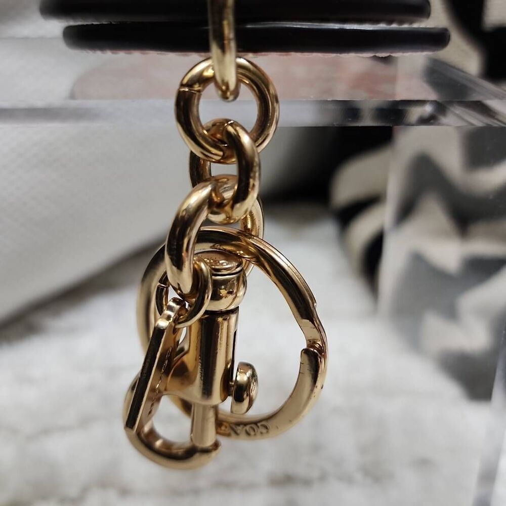 Coach Mirror Bag Charm With Graphic Ditsy Print - Picture 8 of 8